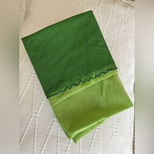 Longchamp Stoles Prairie/Green Vintage Scarf Made In Italy 100% cotton